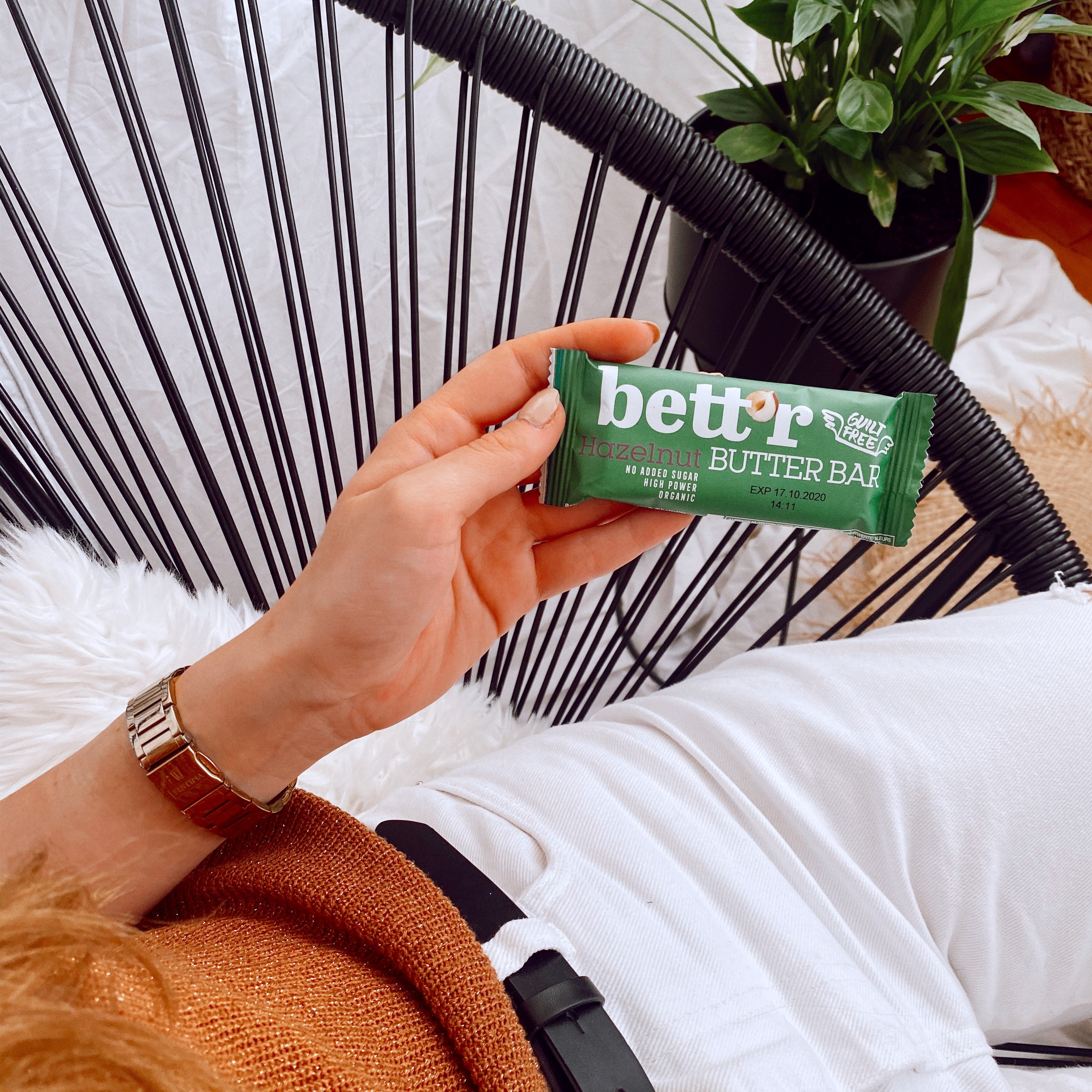 Bio Haselnussmus Riegel