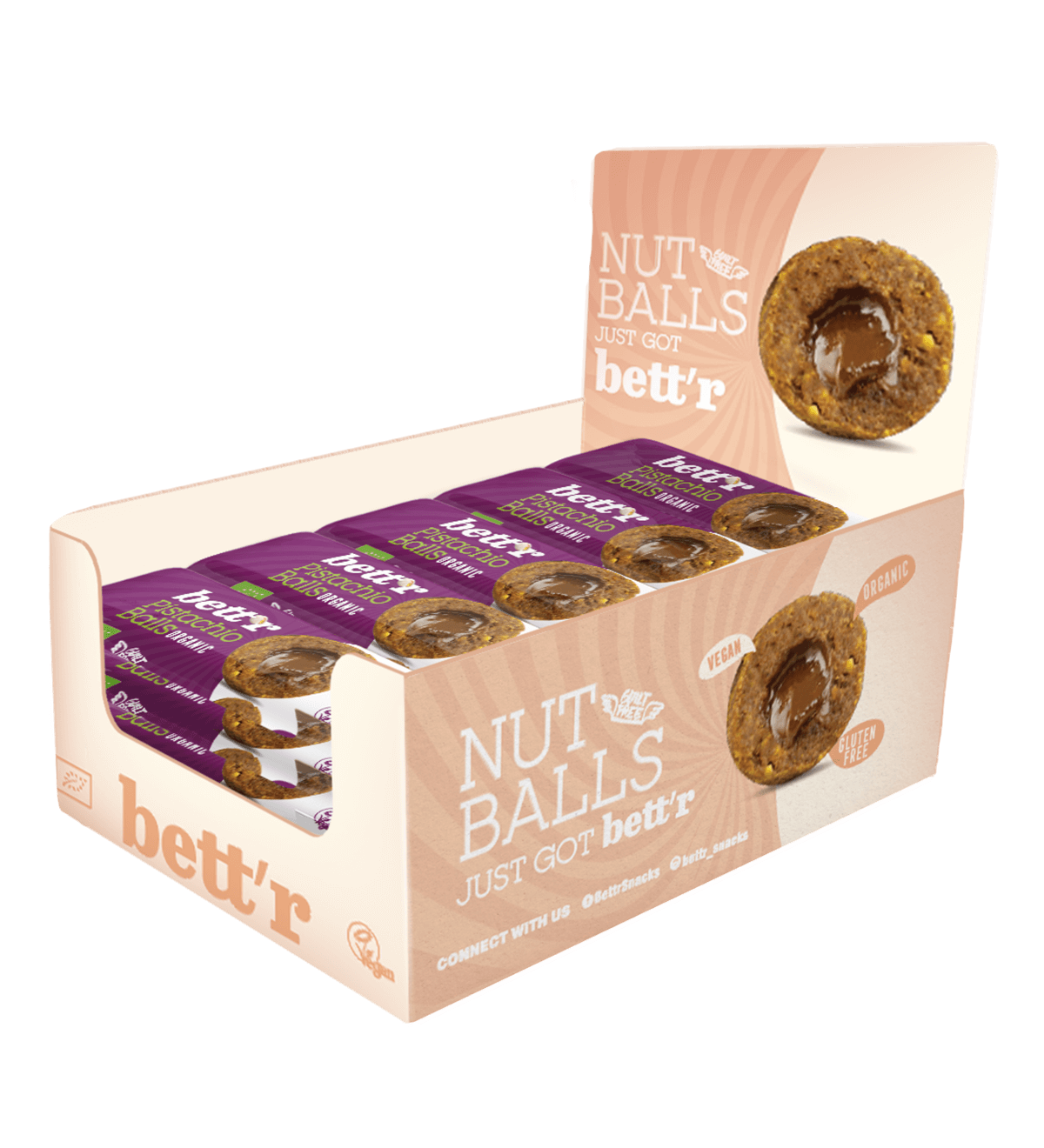 Bio Fruchtkugeln mit Pistazienfüllung