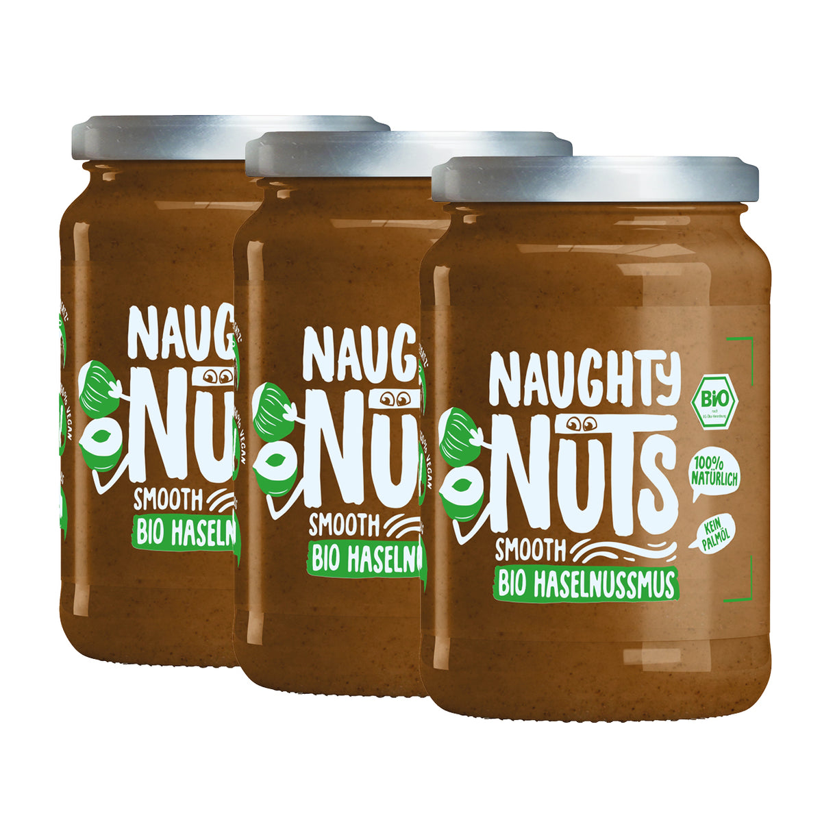 Bio Haselnussmus Smooth (500g Glas)