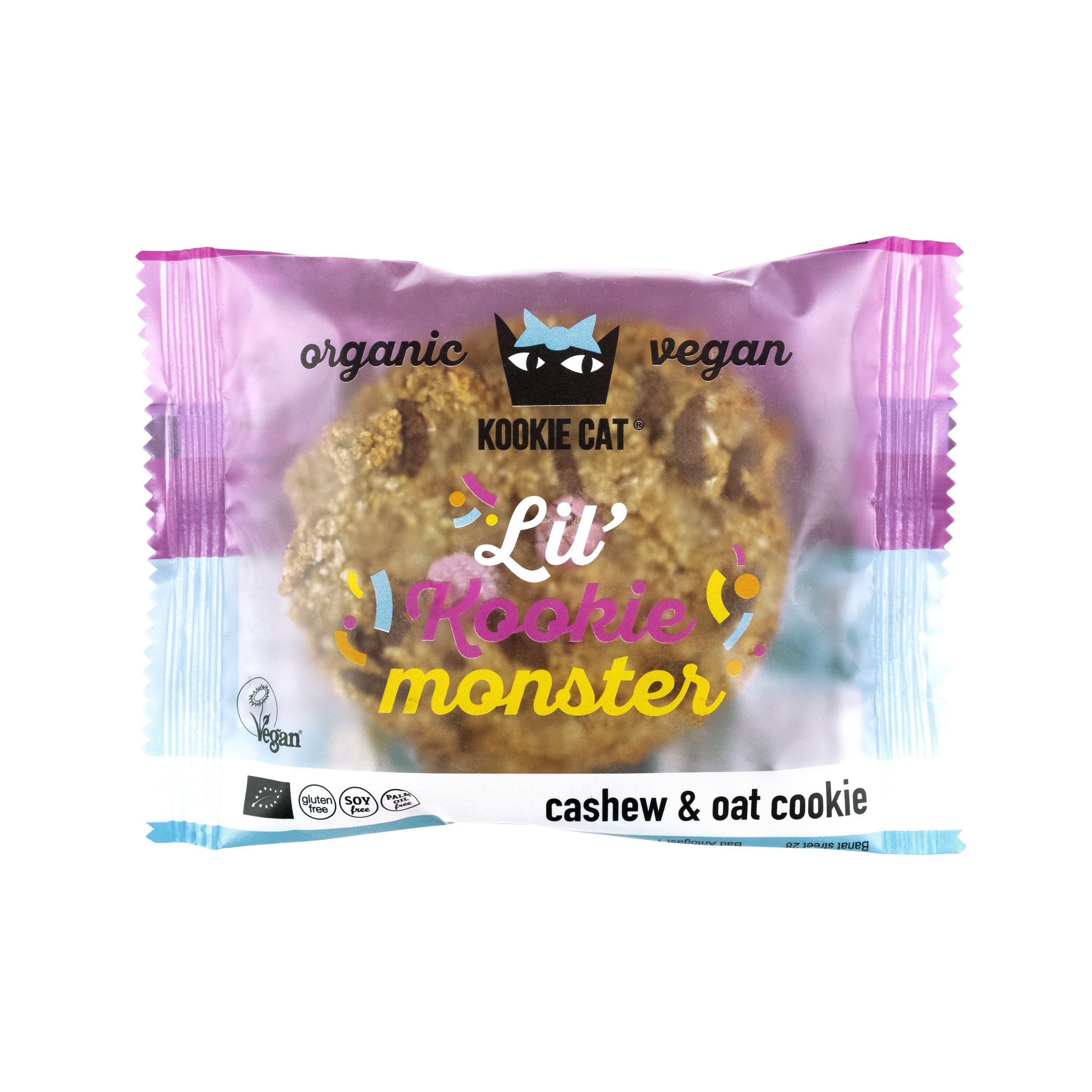 Bio Cookie Lil Monster mit Schokolinsen