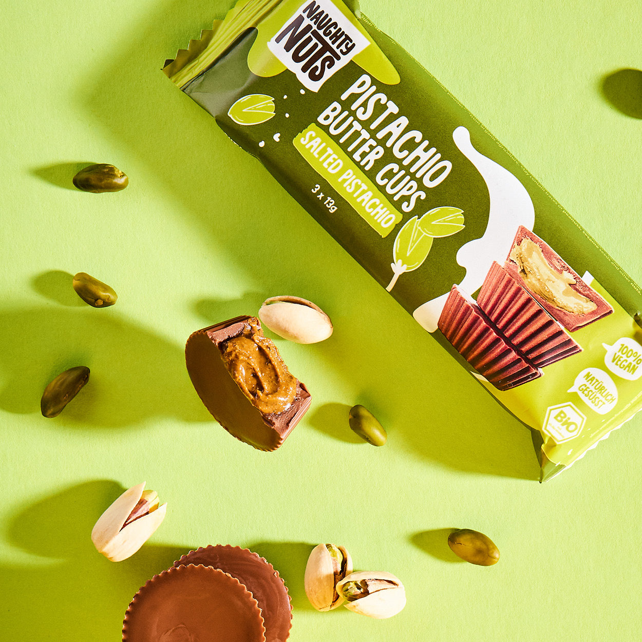 Bio Pistazienbutter Cups Salted Pistachio