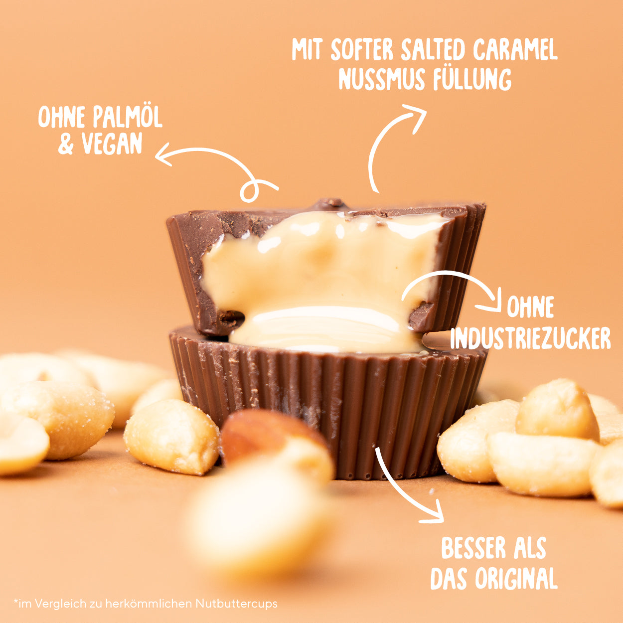 Bio Peanut Butter Cups Salted Caramel