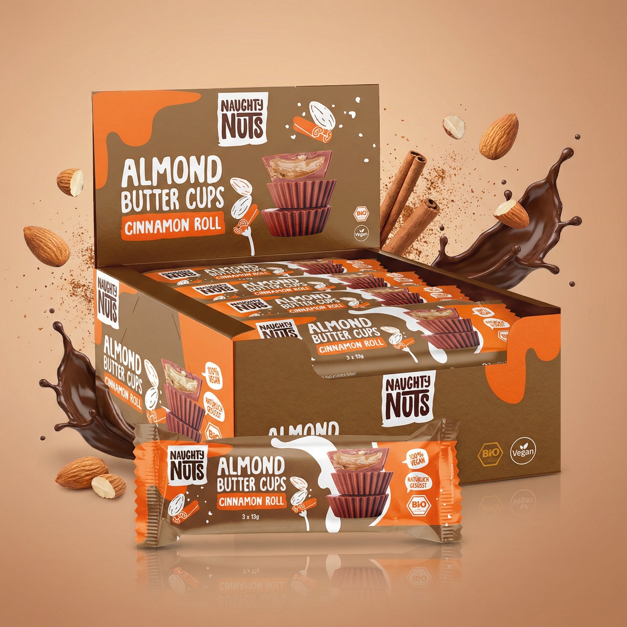 Bio Almondbutter Cups Cinnamon Roll